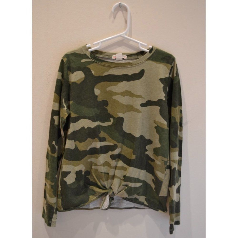 Crewcuts Girls (10) Camo Long Sleeve with Tie